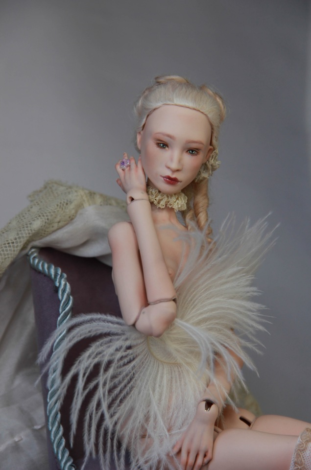 Маркиза М. Фарфоровая шарнирная кукла (фото 6)