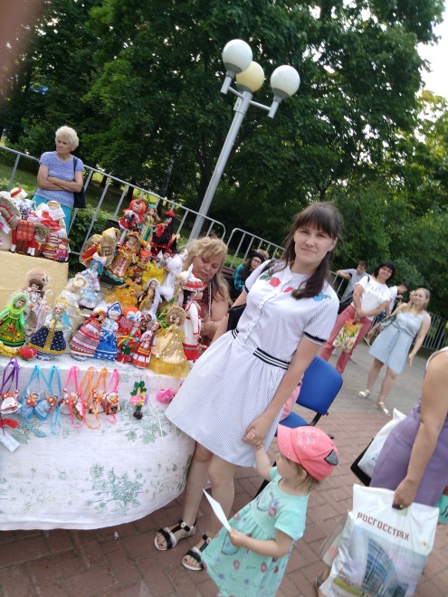 Мои куклЁшки на городском празднике "Литературное варенье"