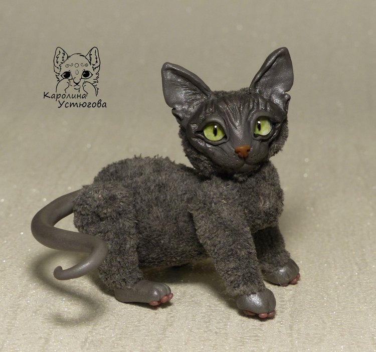 Миниатюрные серые Сфинксы