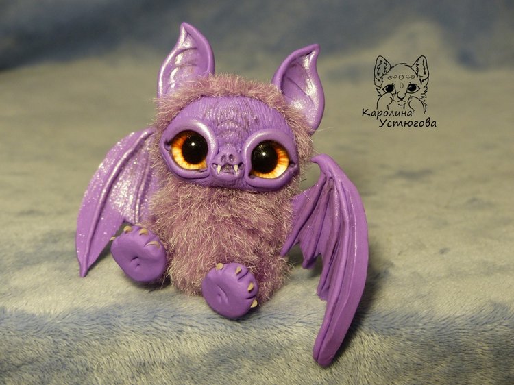 Летучие мышки, цвет: фиолетовый. А Вы нас ждали к Хеллоуину (фото 8)