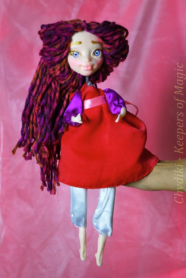 Chydiki - Fairy OOAK Art dolls, artist collectible fantasy clay toys - 6