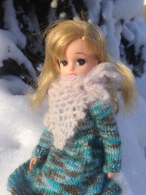 Снежная фотосессия с Licca, Takara (фото 6)