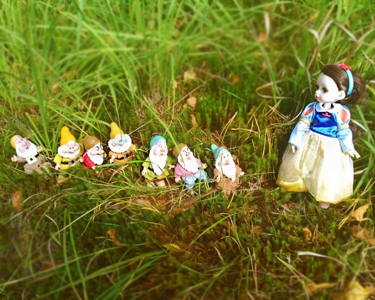 Осеннею порой под старою сосной... Принц, Белоснежка и гномы... встречаются