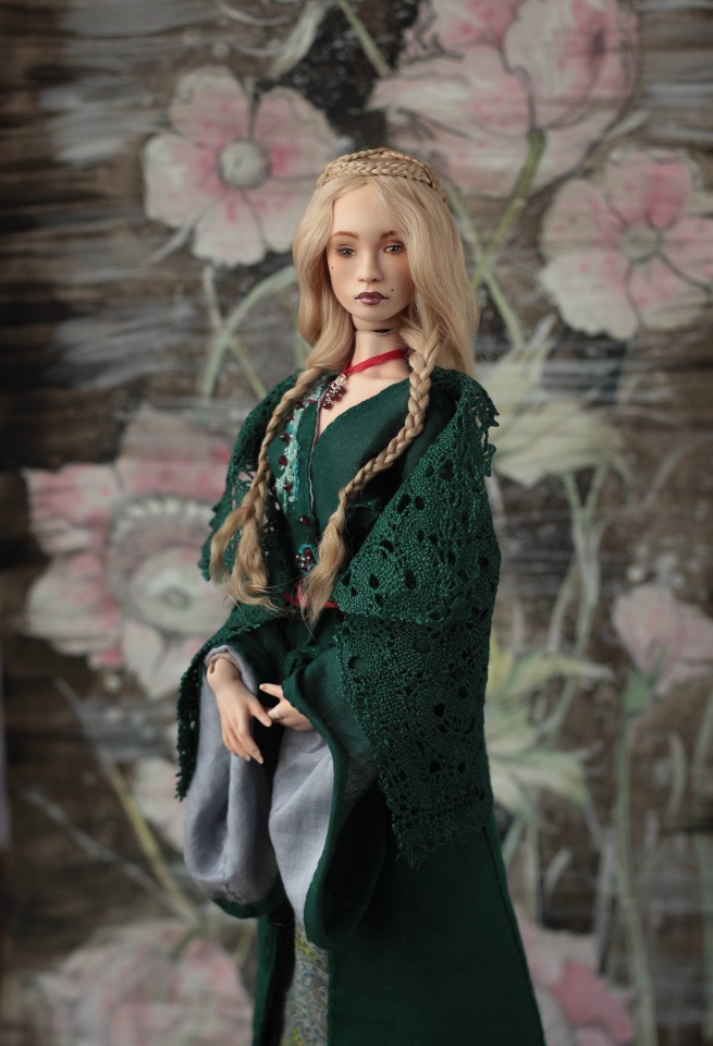 Серсея. Фарфоровая шарнирная кукла (фото 2)