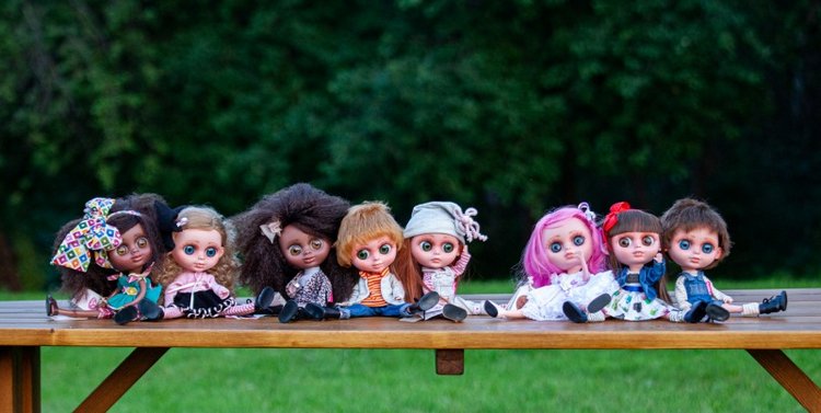 В гостях у STEPHA dolls! Biggers, Миниамигес, Вестида де Азул