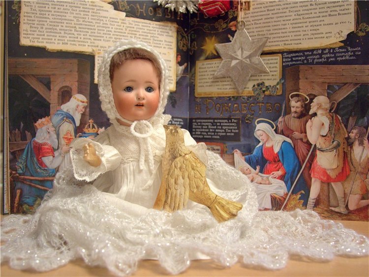 Приближается Рождество — Антикварные куклы Heubach Koppelsdorf (Хойбах): молд 300