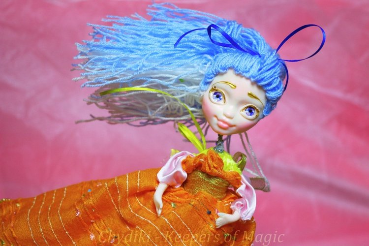 Chydiki - Fairy OOAK Art dolls, artist collectible fantasy clay toys - 6