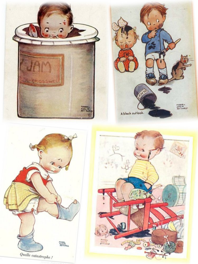 Beatrice Perini. Авторские работы ООАК из глины "терракота" - Mabel Lucie Attwell, часть 2 (фото 6)