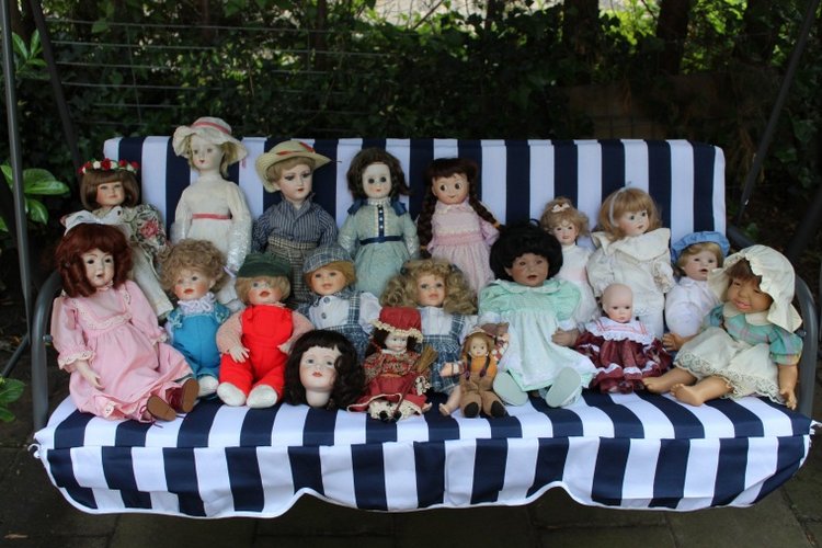Большая коллекция Винтажных реплик с антикварных кукол (фото 4)