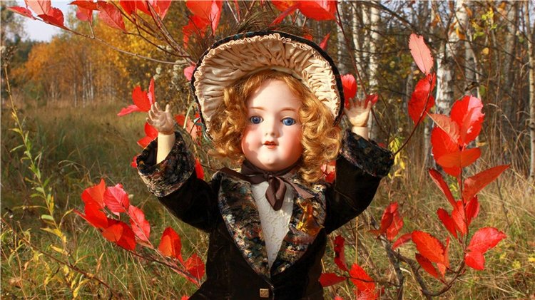 Кейт - Девочка Осень — Антикварные куклы Armand Marseille (AM): молд 390