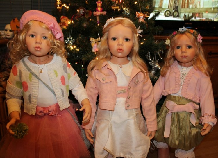 Новогодняя елка с моими куклами от Hildegard Gunzel (фото 8)