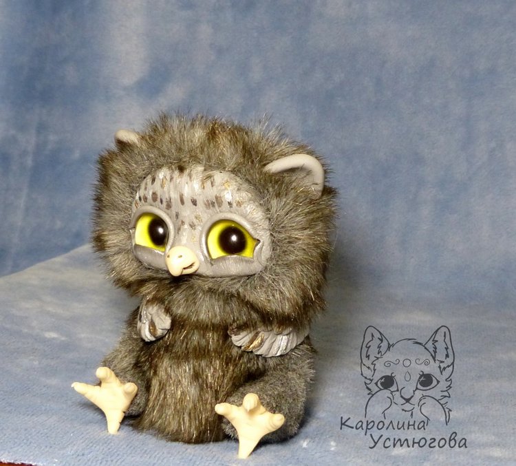 Парочка серых счастливых сов