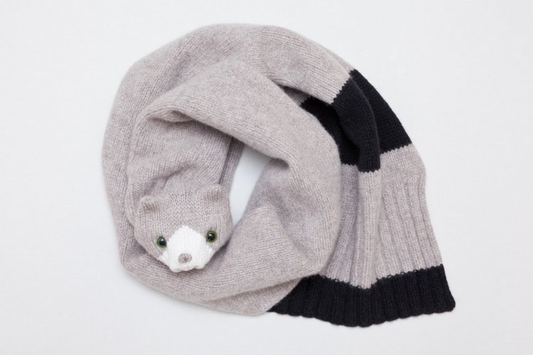 Вязание. Любимый котёнок на шею