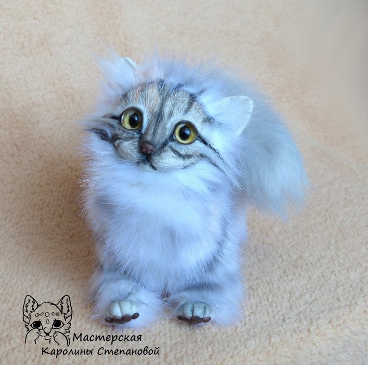 Кошечка Буся, портретная игрушка (фото 8)