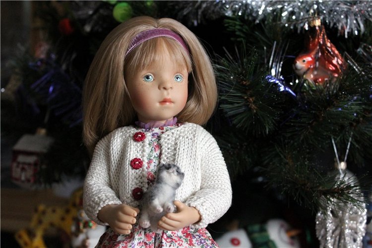 Моя коллекция кукол с авторской росписью Sylvia Natterer