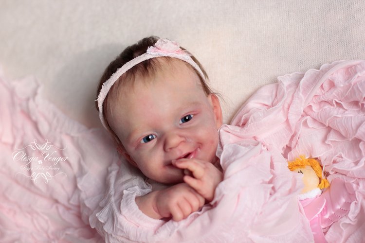 Моё новогоднее солнышко. Малышка из молда Санни. Кукла реборн Олеси Венгер (фото 8)