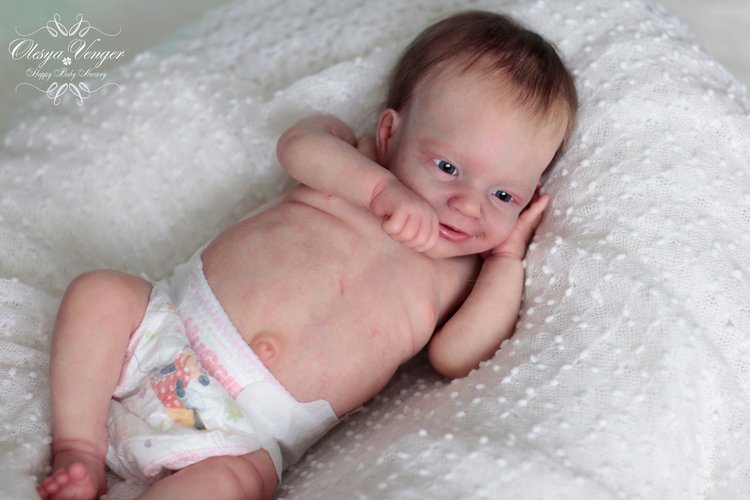 Моё новогоднее солнышко. Малышка из молда Санни. Кукла реборн Олеси Венгер