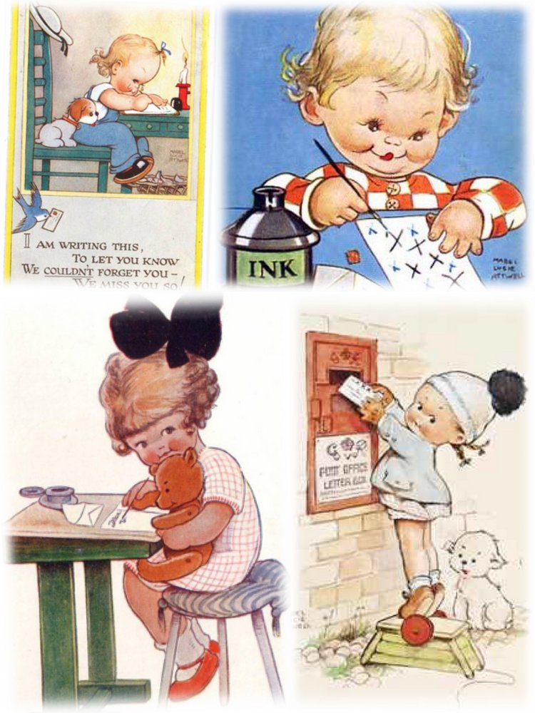 Beatrice Perini. Авторские работы ООАК из глины "терракота" - Mabel Lucie Attwell, часть 2