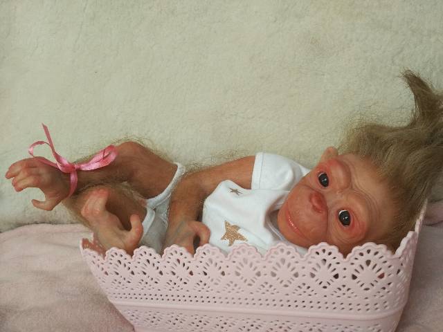 Бонька-обезьянка реборн Рязановой Елены (фото 10)