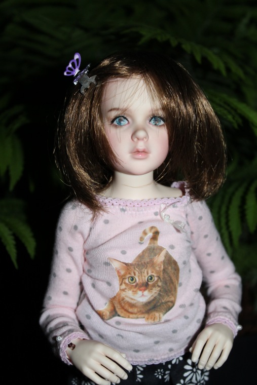 Вечерний сад. Розочка в пижамке