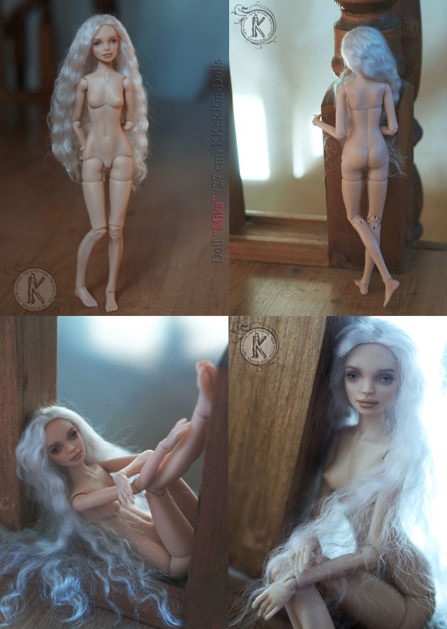 Шарнирная авторская кукла "Мика" (27см, сменные глазки, ПУ), от KKeRRin-Dolls