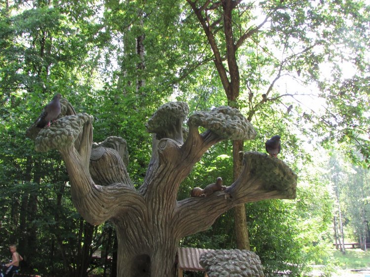 Малышня на прогулке в Бирюлёвском дендропарке