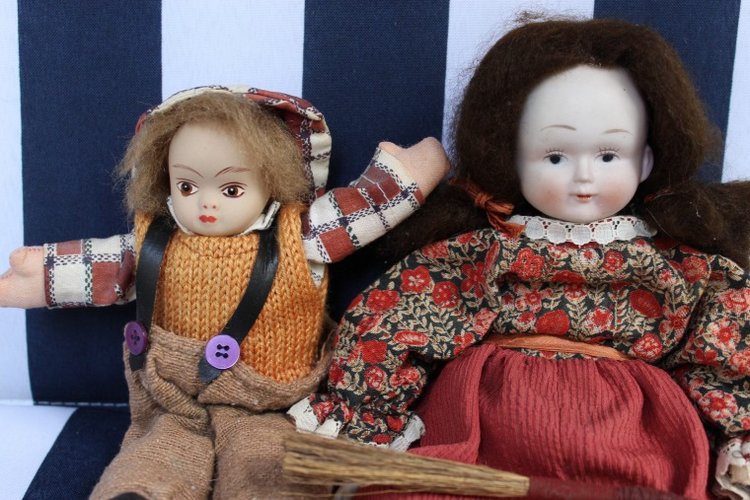 Большая коллекция Винтажных реплик с антикварных кукол - Часть 3