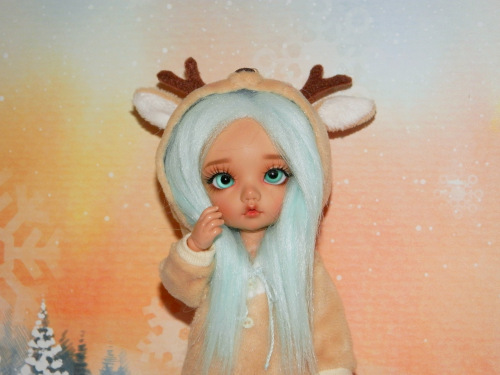 Зимние зарисовки - стеснительный Оленёнок (фото 9)