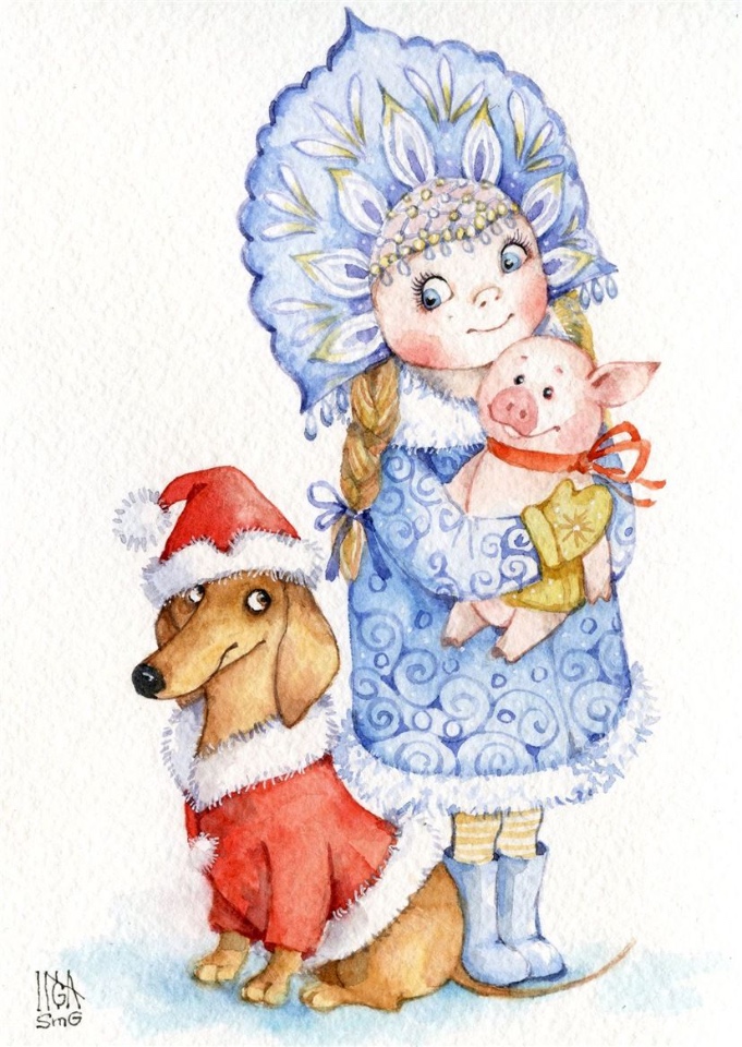 Предновогодние денёчки! Улыбнёмся вместе! Смешные таксы Инги smG