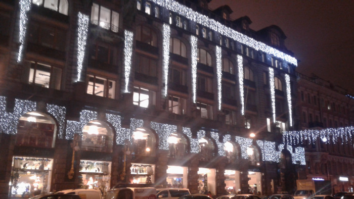 Предновогодний Петербург 2019, прогулка по Невскому проспекту
