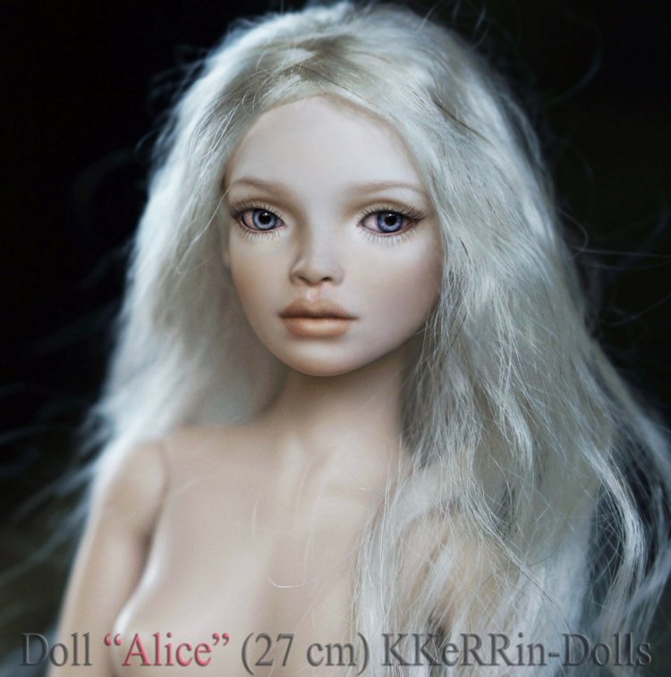 Шарнирная авторская кукла "Алиса" (27см, сменные глазки, ПУ), от KKeRRinDolls