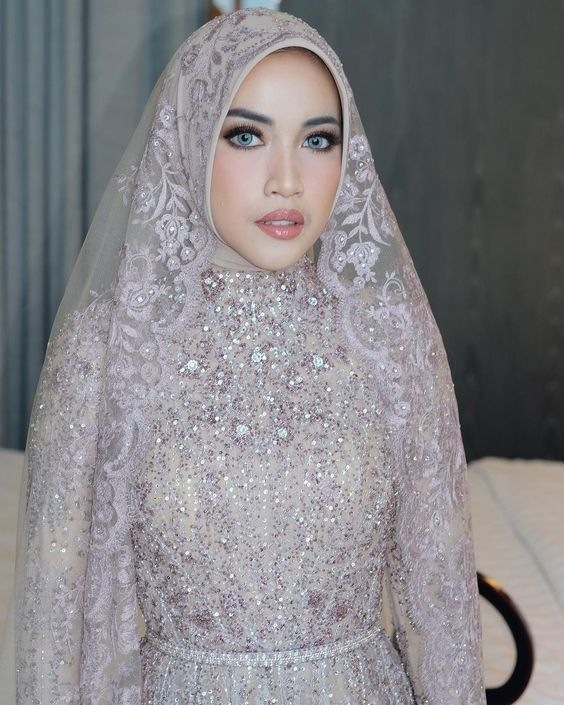 Свадебный хиджаб-прекрасные мусульманки в подвенечных платьях (фото 3)