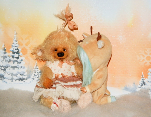 Зимние зарисовки - стеснительный Оленёнок (фото 3)