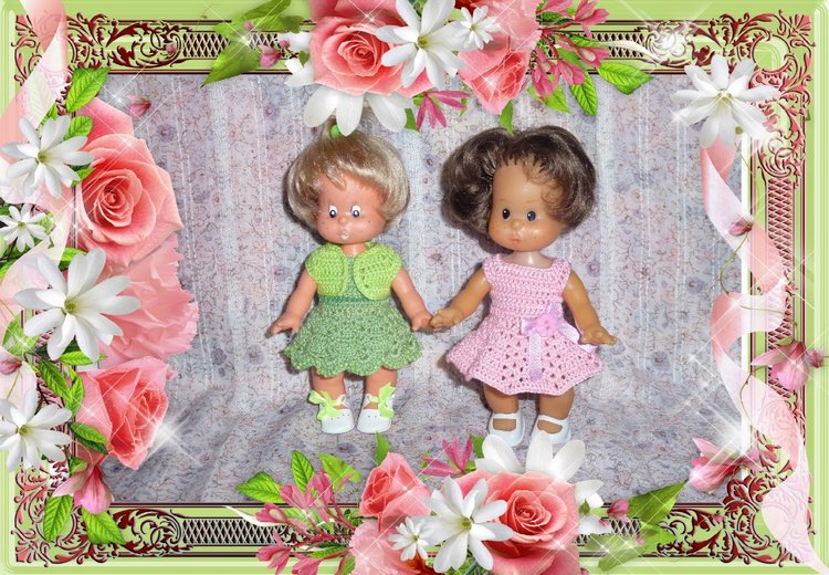 Мои куколки SCHALKAU и коллекция вязаных нарядов (фото 9)