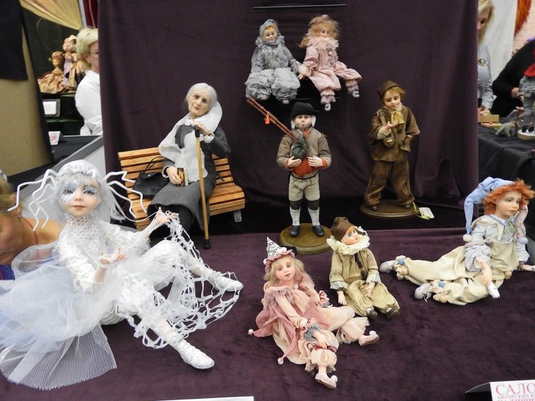 XV Международный осенний салон авторских кукол на Тишинке с 4 по 6 октября 2019 года в Москве - часть 1