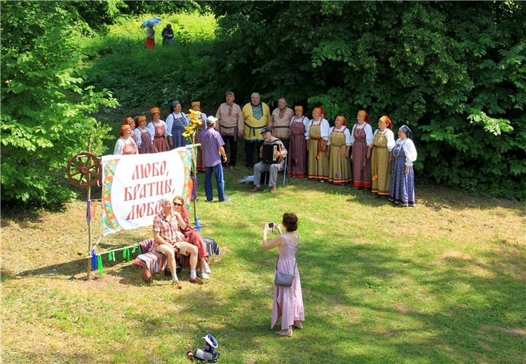 "Троицкие гуляния" в Василёво, 2019 год, заключительная часть. Архитектурно-этнографический музей под открытым небом Василёво