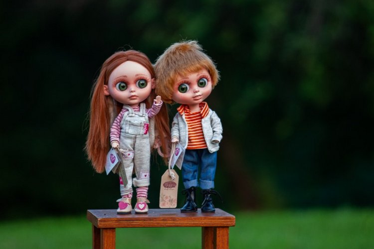 В гостях у STEPHA dolls! Biggers, Миниамигес, Вестида де Азул