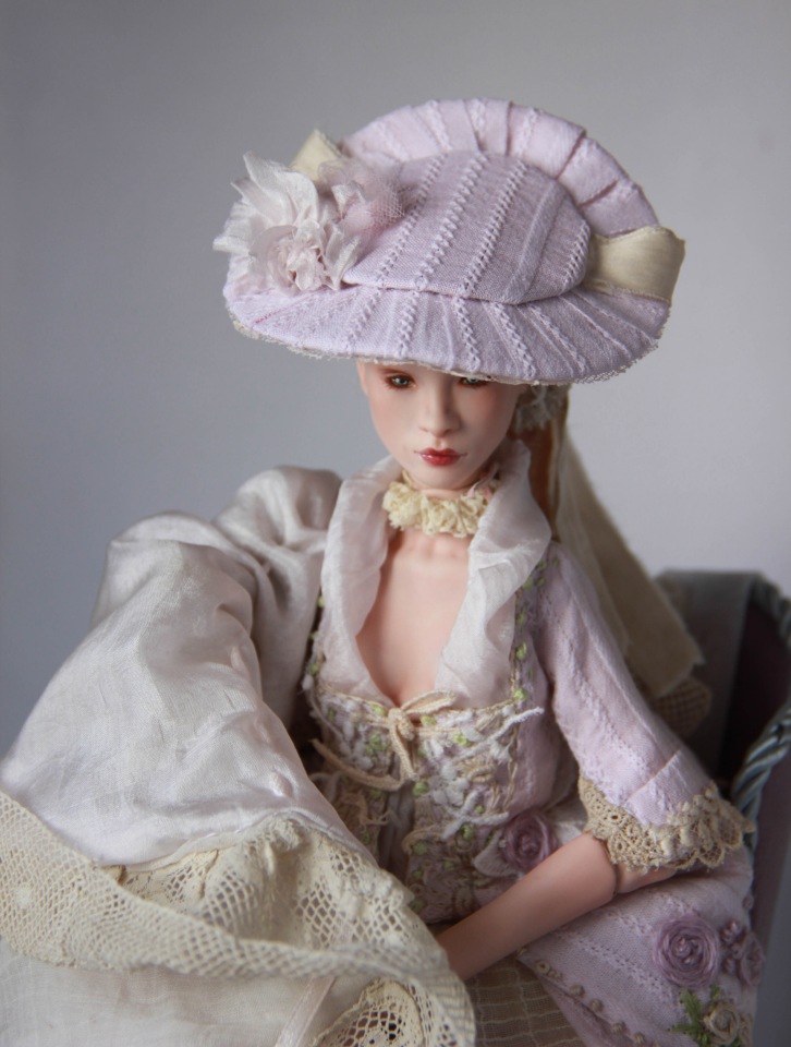 Маркиза М. Фарфоровая шарнирная кукла