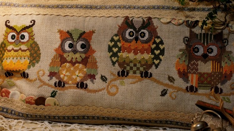 Осенний вечер — Вышивка крестиком (фото 5)
