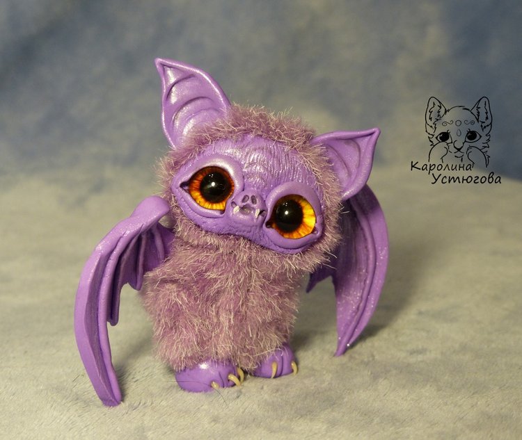 Летучие мышки, цвет: фиолетовый. А Вы нас ждали к Хеллоуину