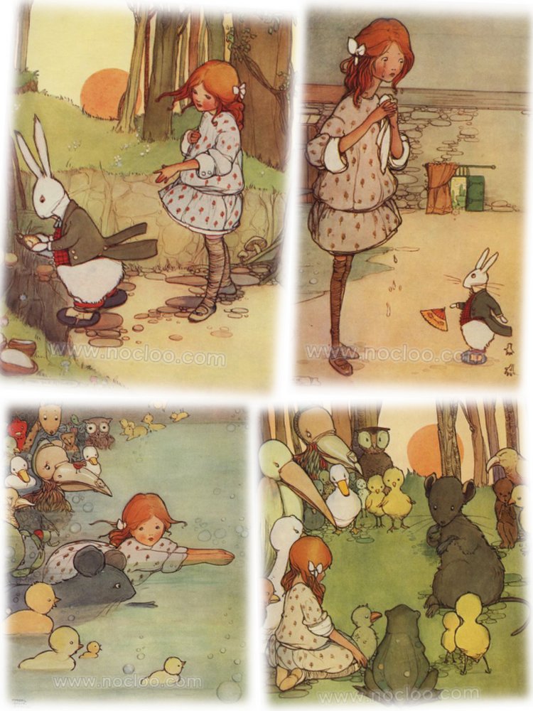 Beatrice Perini. Авторские работы ООАК из глины "терракота" - Mabel Lucie Attwell, часть 2