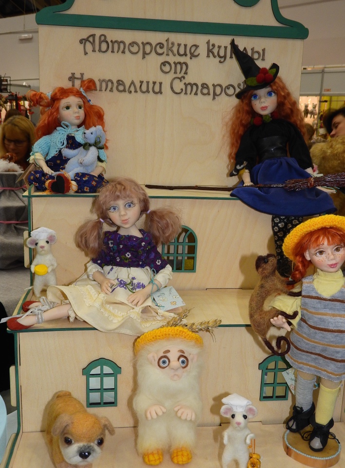 XV Международный осенний салон авторских кукол на Тишинке с 4 по 6 октября 2019 года в Москве - часть 3
