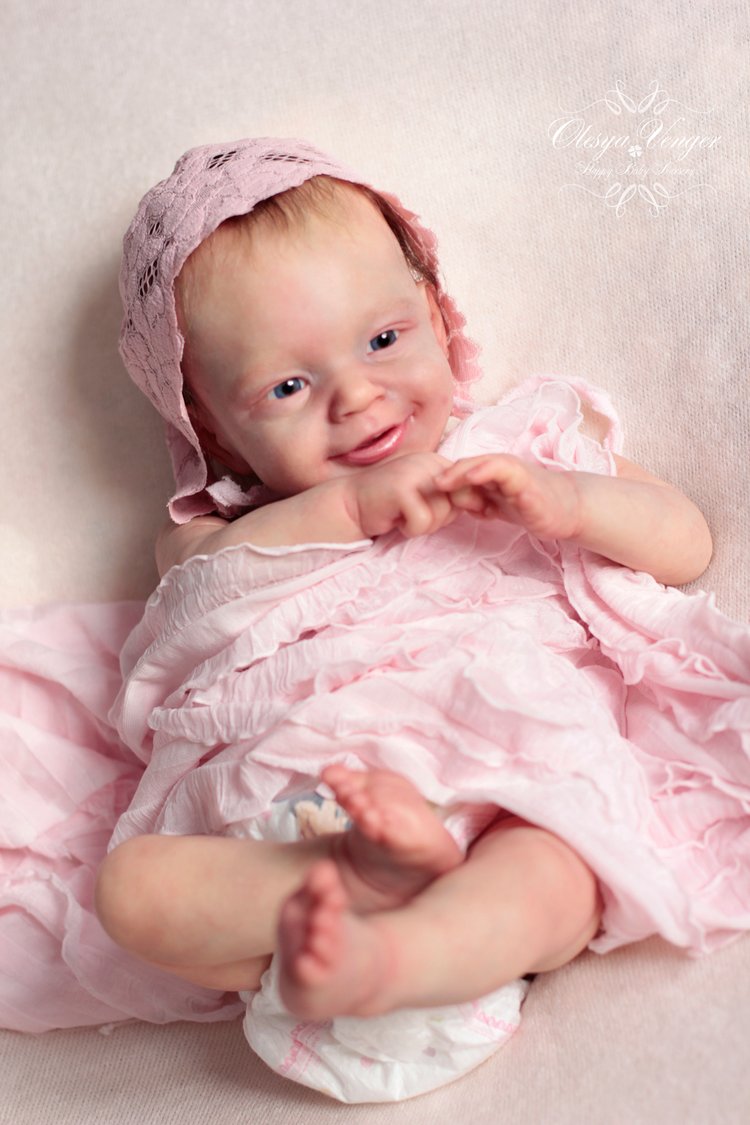 Моё новогоднее солнышко. Малышка из молда Санни. Кукла реборн Олеси Венгер (фото 4)