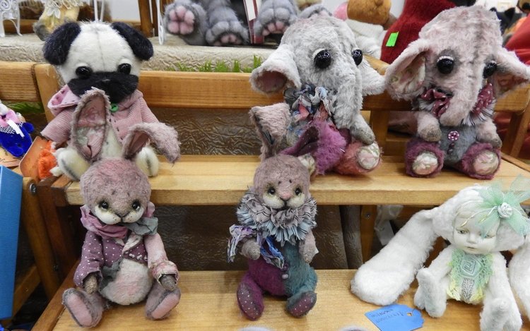 XV Международный осенний салон авторских кукол на Тишинке с 4 по 6 октября 2019 года в Москве - часть 3