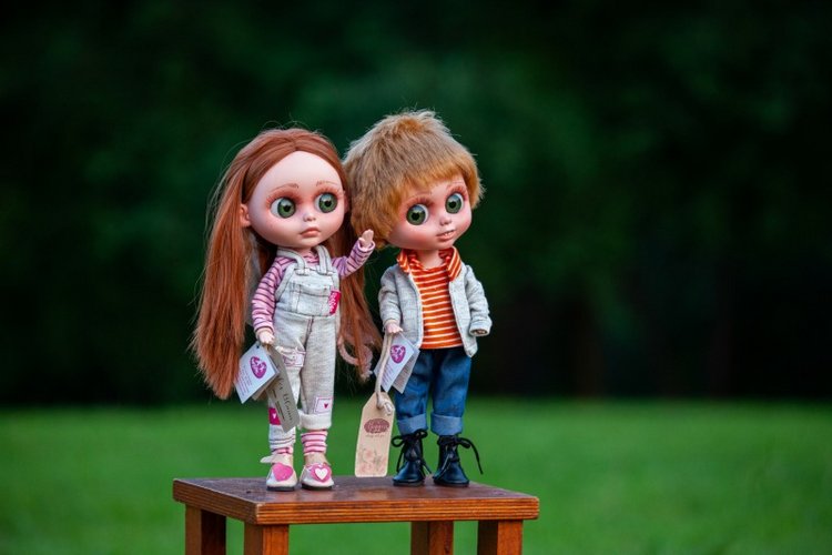 В гостях у STEPHA dolls! Biggers, Миниамигес, Вестида де Азул