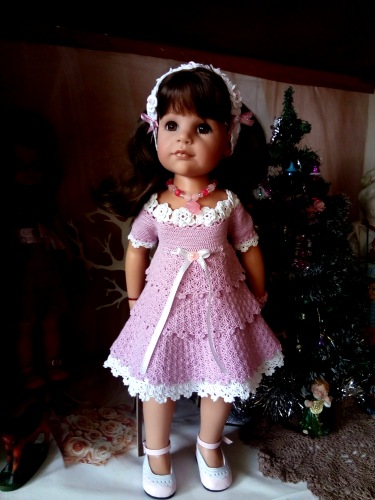 Платьице для Готц — Одежда и обувь для кукол своими руками: фото (фото 5)