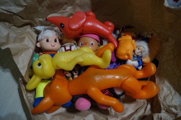 Четвёртая посылочка — Игрушки СССР и советского детства: резиновые