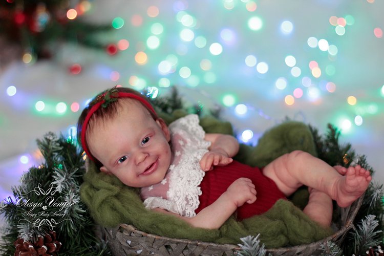 Моё новогоднее солнышко. Малышка из молда Санни. Кукла реборн Олеси Венгер