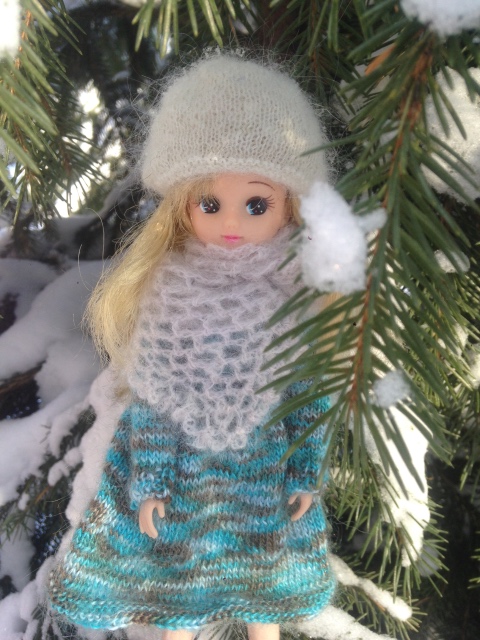 Снежная фотосессия с Licca, Takara (фото 3)