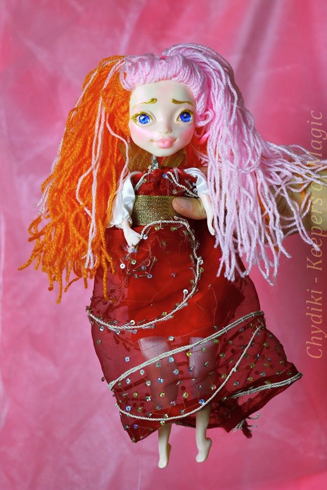 Chydiki - Fairy OOAK Art dolls, artist collectible fantasy clay toys - 6